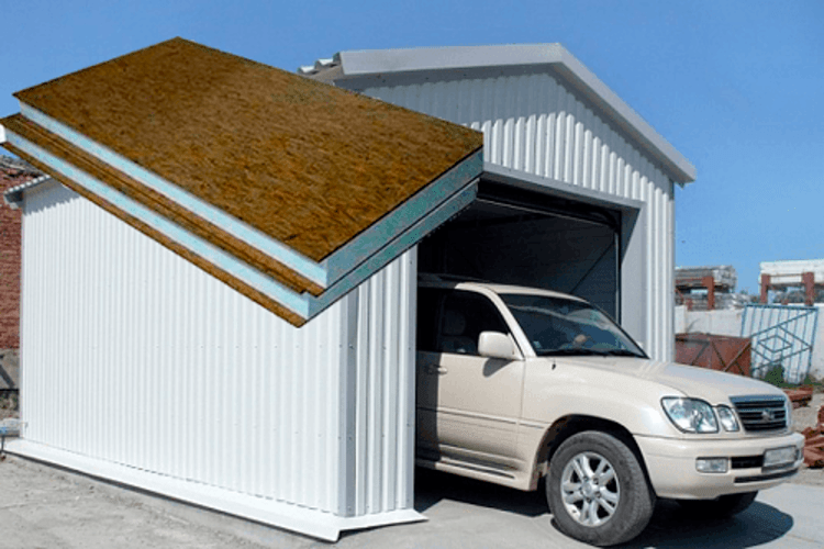 как перевозят металлические гаражи