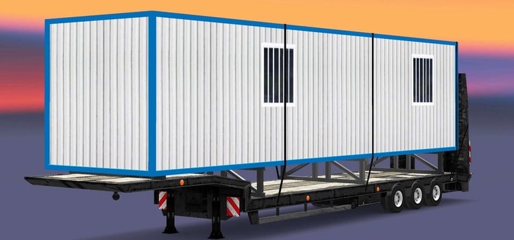 перевозка строительных бытовок