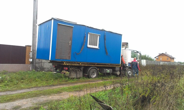 заказать перевозку бытовок