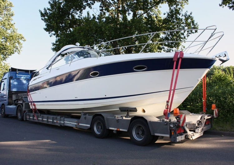 перевозка яхты на трале
